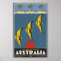 La Grande barrière de corail Australie Poster