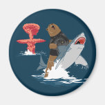 La grande évasion - cavalerie de requin d'ours aimant pour réfrigérateur