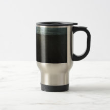 La Grande Muraille (peinture noire de minimalisme) Tasse À Café