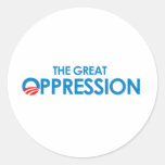 La grande oppression adhésif