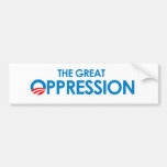La grande oppression autocollant pour voiture