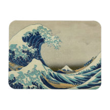 La grande vague magnets en rectangle