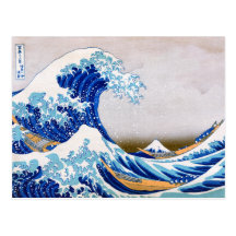 La grande vague outre de Kanagawa, Hokusai Cartes Postales