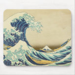 La grande vague outre du rivage de Kanagawa Tapis De Souris