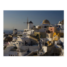 La Grèce et l'île grecque de la ville de Santorini Carte Postale
