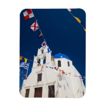 La Grèce et l'île grecque de la ville de Santorini Magnet En Vinyle