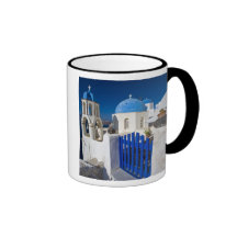 La Grèce et l'île grecque de la ville de Santorini Tasses À Café