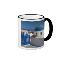 La Grèce et l'île grecque de Santorini de Tasse À Café