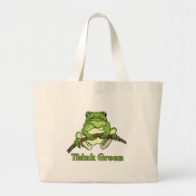 La grenouille d'arbre pensent le sac fourre-tout v