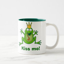La grenouille de prince, m'embrassent ! Tasse à de
