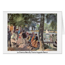 La Grenouillere par Pierre-Auguste Renoir Carte De Vœux