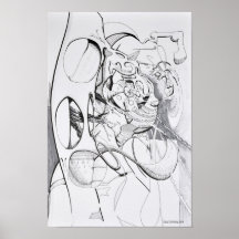 La Gueppe sur la plage Poster