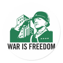 La guerre est autocollant de liberté autocollants
