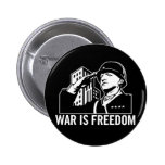 La guerre est bouton de liberté badges