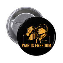 La guerre est bouton de liberté badges publicitaires
