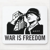 La guerre est liberté Mousepad tapis de souris