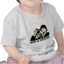 La guerre est liberté t-shirts