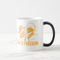 La guerre est tasse de liberté tasses