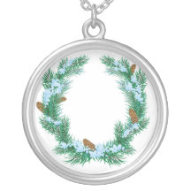 La guirlande de Noël des brindilles de sapin Pendentif