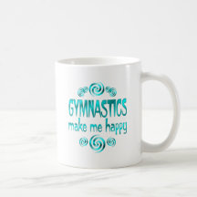 La gymnastique me rendent heureux tasse