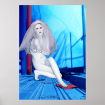La jeune mariée du changement - autoportrait affiches