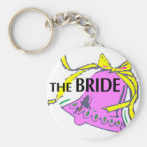 La jeune mariée (mariage Bell) porte-clés