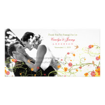 La ketmie jaune tourbillonne Merci de mariage de r Cartes De Vœux Avec Photo