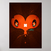 La Leche "coeur " d'AMO de Yo Affiches