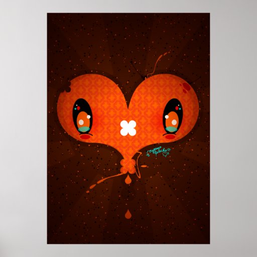 La Leche "coeur " d'AMO de Yo Affiches