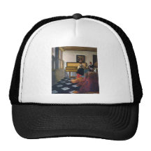 La leçon de musique de Johannes Vermeer (circa1663 Casquette