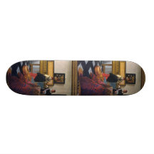 La leçon de musique de Johannes Vermeer (circa1663 Skateboards