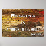 La lecture est une fenêtre à l'affiche Prin de pho