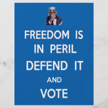 La liberté est dans le péril le défendent et voten prospectus