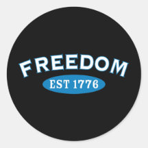 La liberté établissent 1776 autocollants