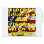 La liberté peut coûter vous beaucoup mais l'altern carte de vœux