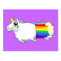 La licorne pète carte postale