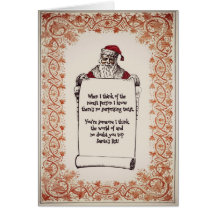 La liste de Père Noël Cartes De Vœux
