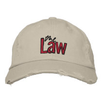 La loi - brodée - chapeau (beige) casquettes brodées
