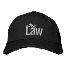 La loi - casquette brodé - noir casquettes brodées