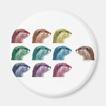 La loutre soit différente magnets pour réfrigérateur