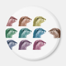 La loutre soit différente magnets pour réfrigérateur