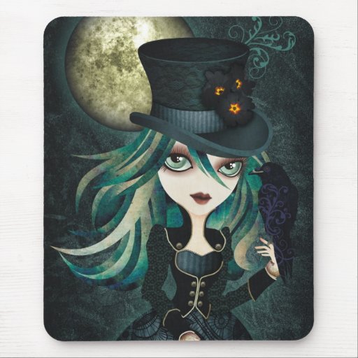 La lune Mousepad de Raven Tapis De Souris