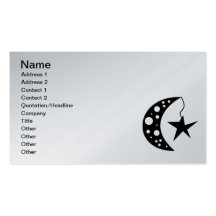 la lune shape031 tient le premier rôle des graphiq modèles de cartes de visite