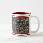 La machine à écrire verrouille "je t'aime " mug à café