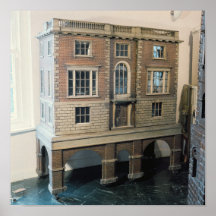 La maison de poupée balustraded paranglais avec le posters