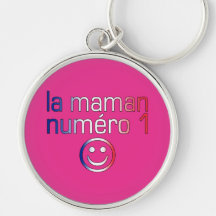 La Maman Numéro 1 (maman de numéro 1 en français) Porte-clefs