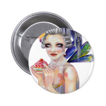 La marraine gâteau Marie Antoinette Pin's Avec Agrafe