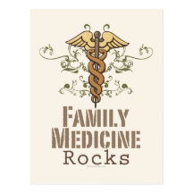 La médecine de la famille bascule la carte postale