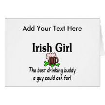 La meilleure copine potable 2 de fille irlandaise carte