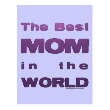 La meilleure maman au monde carte postale